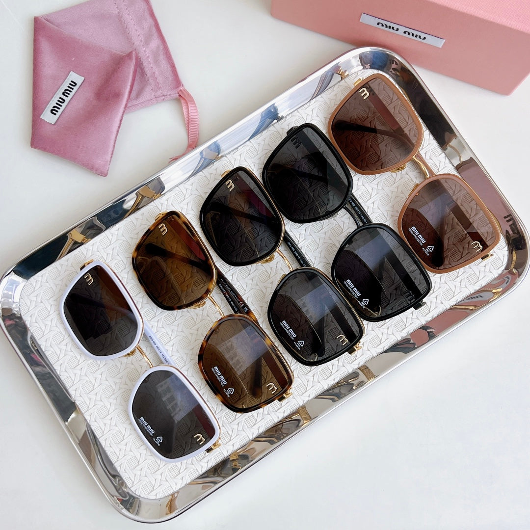 LOGO SQUARE SUNGLASSES πππ08π IN METAL