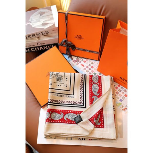 HERM Naturel Tatouages Marins Bandana Shawl 140