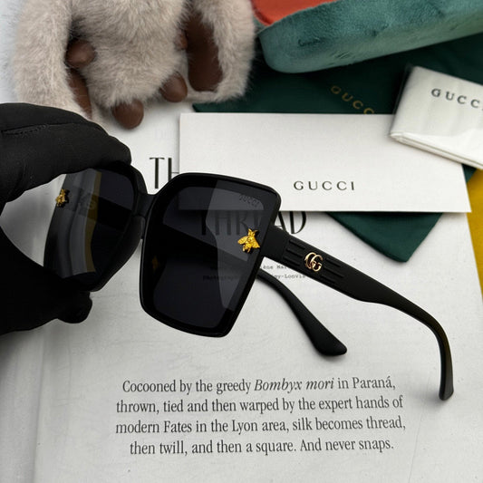 EMBOSSED LOGO GEOMETRIC FRAME SUNGLASSES G4250 IN ACETATE