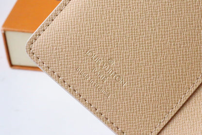 LOU WALLET 11.5 WHITE PINK MONOGRAM CANVAS