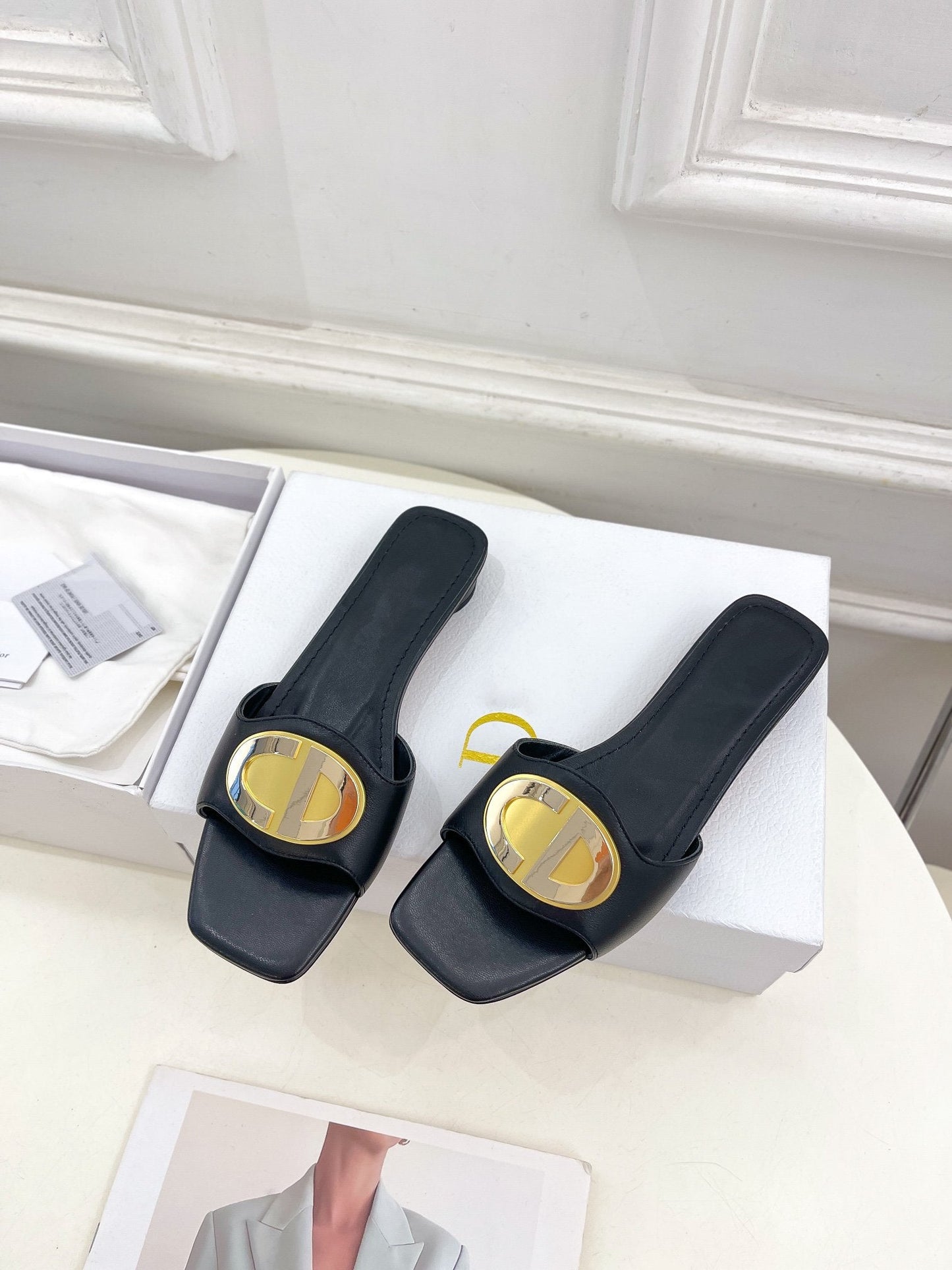 CD FOREVER HEELED 1.5CM BLACK