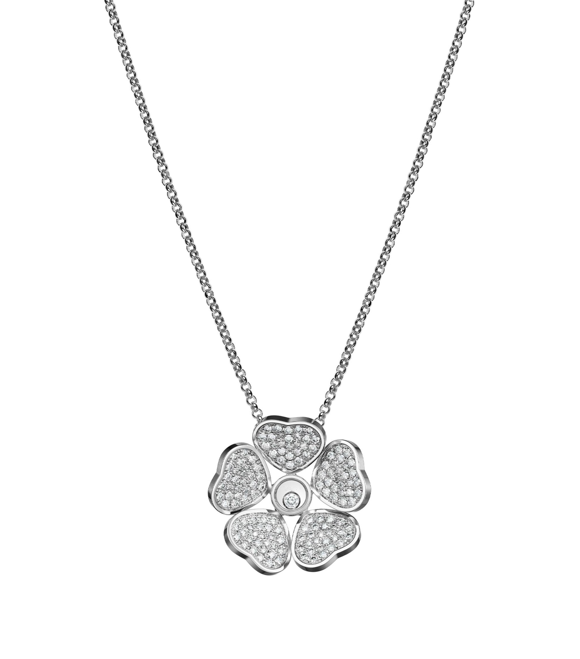 HAPPY PEDANT DIAMOND NECKLACE