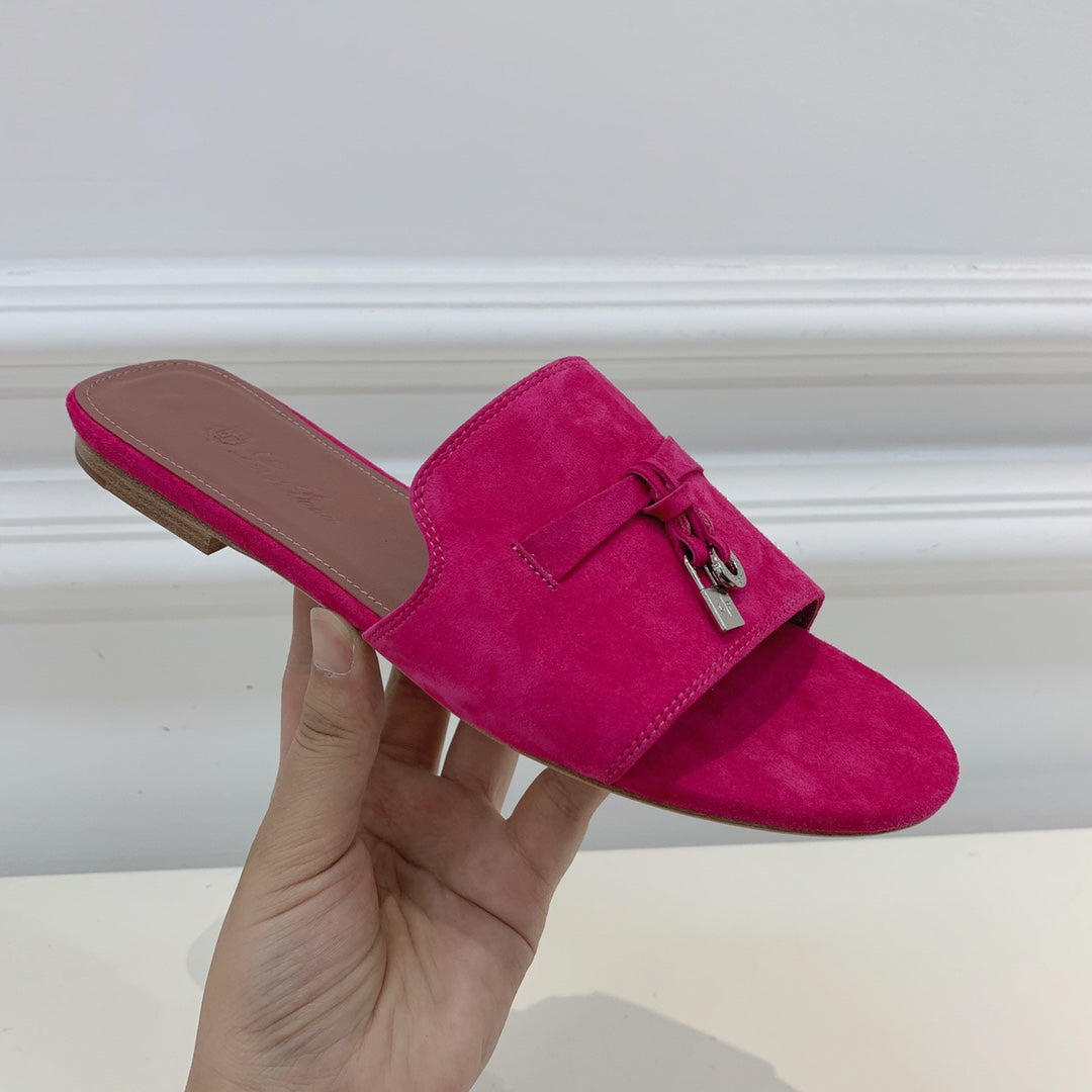 LP SUMMER CHARMS SANDALS BRIGHT PINK SUEDE
