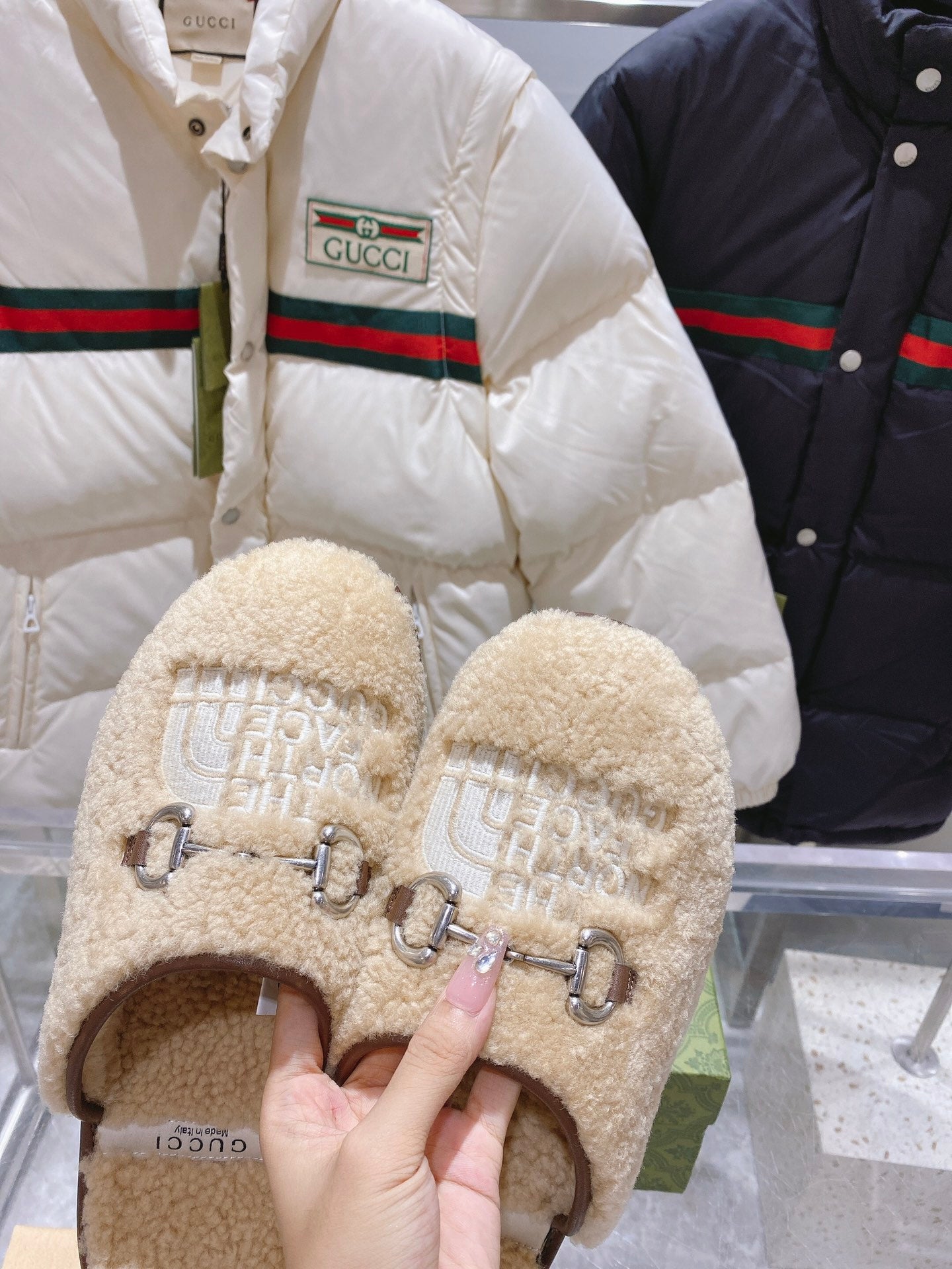 GGxTHE NORTH FACE HORSEBIT MULE IN BEIGE WOOL