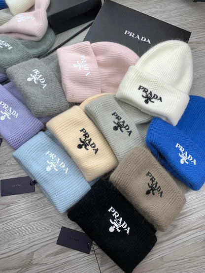 BEANIE HAT IN WHITE WOOL 108748