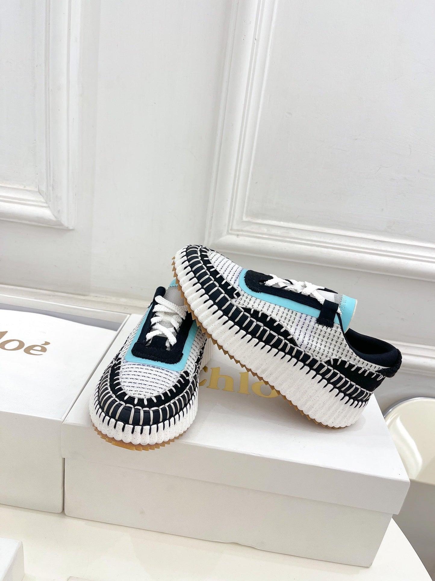 NAMA SNEAKER IN BLACK MIX COLORFUL SPECIAL FABRIC