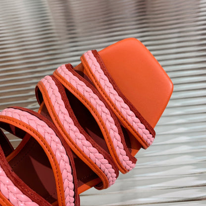 LP SPRIGHTLY CHARMS SANDAL BURNT ORANGE CALFSKIN