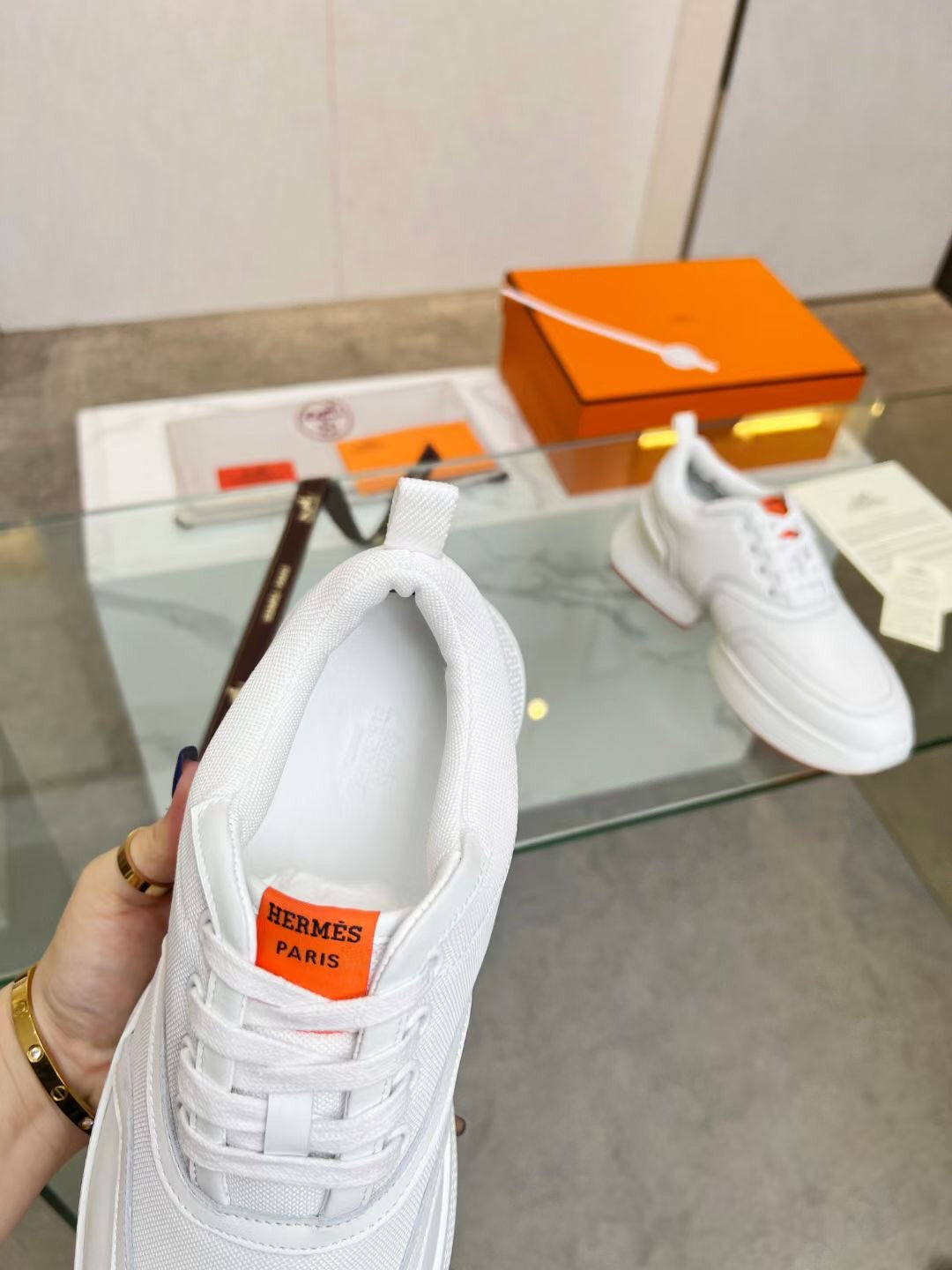 GIGA SNEAKER WHITE CALFSKIN