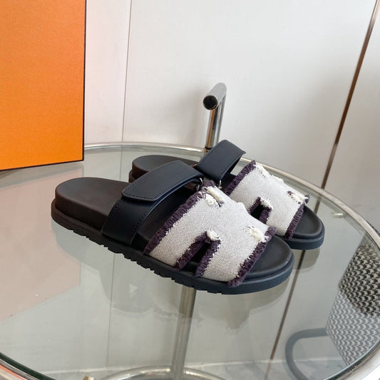 Chypre Techno Sandal black Leather