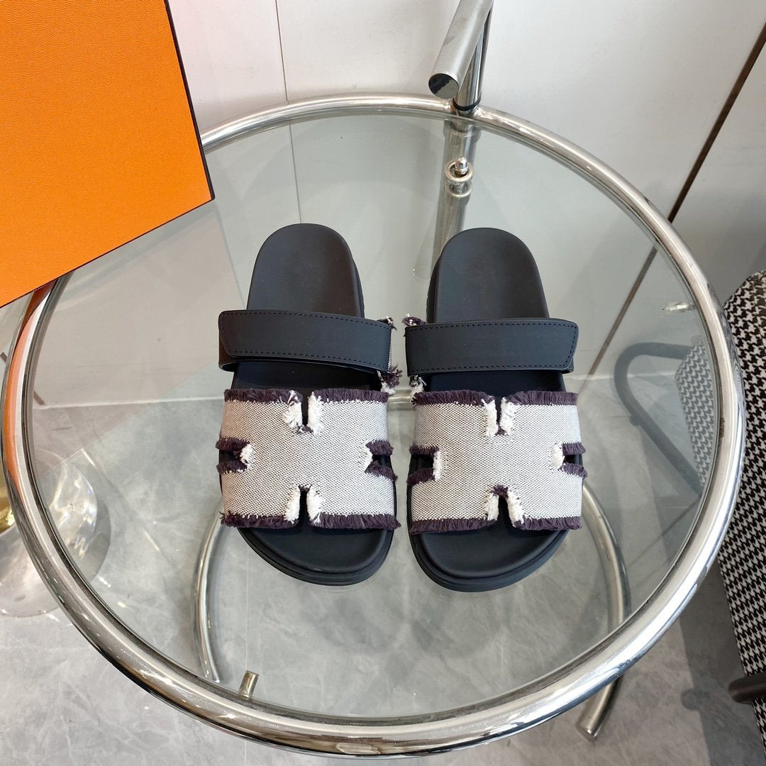 Chypre Techno Sandal black Leather