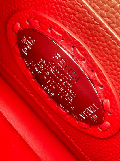 Peekaboo ISeeU Petite 20 Bag Red Leather Shw