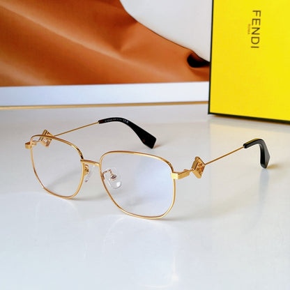 TRAVEL SQUARE FRAME SUNGLASSES FE50111F IN METAL