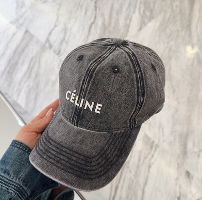 BASEBALL CAP MODEL 650042 IN WASHED BLACK DENIM