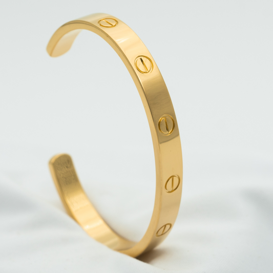 LOVE BRACELET 6.1MM OPEN CUFF GOLD