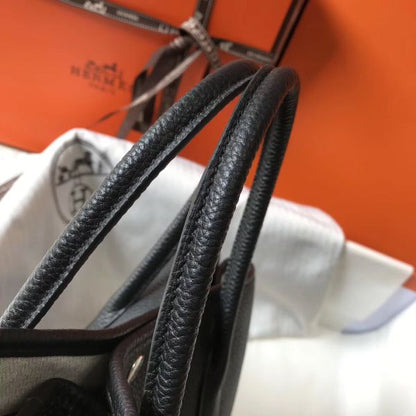HERM Garden Party 36 Bag In Black Clemence Leather