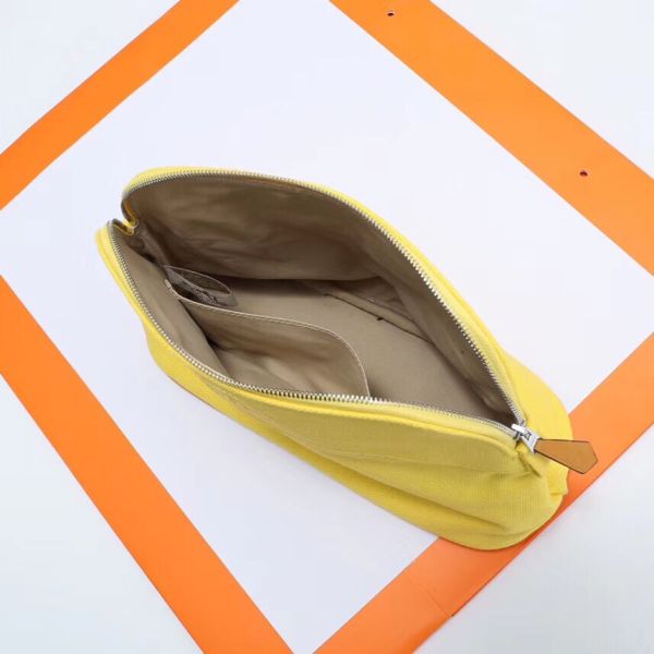 HERM Medium Bolide Travel Case In Yellow Cotton