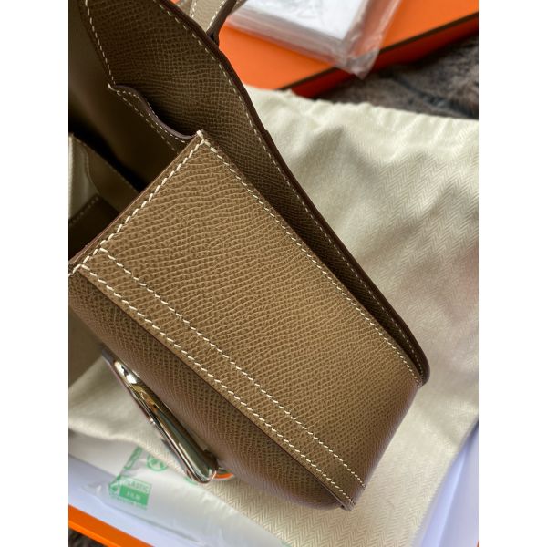 HERM Della Cavalleria II Mini Bag in Taupe Epsom Calfskin