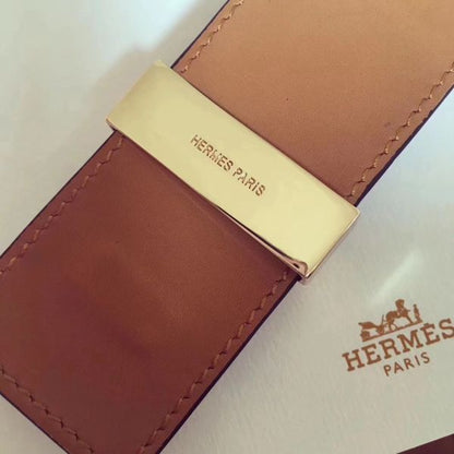 HERM Brown Crocodile Collier de Chien Bracelet Size S