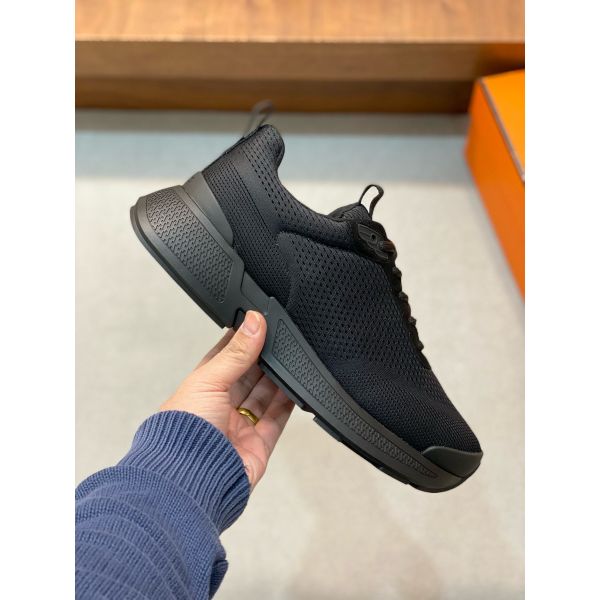 HERM Heros Sneakers in Noir Technical Knit