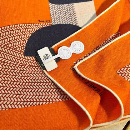 HERM Orange Mon Premier Galop Shawl 140