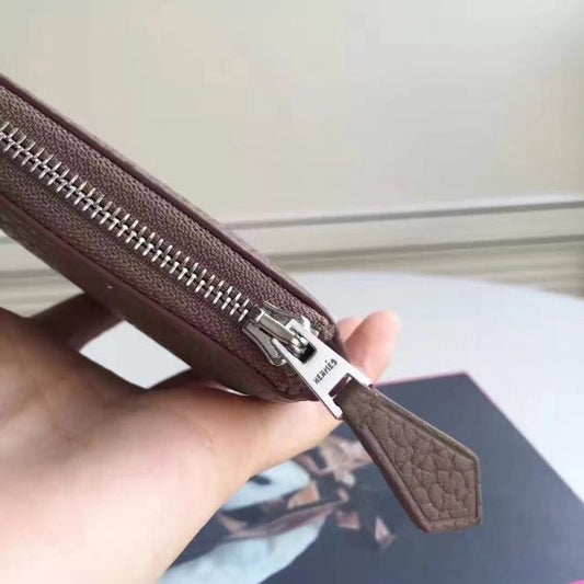 HERM Etoupe Clemence Azap Zipped Wallet