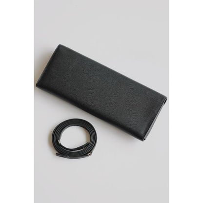 HERM Maillon To Go Wallet in Noir Epsom Calfskin