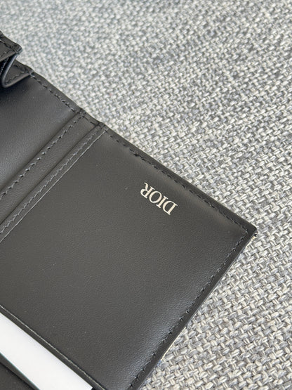 VERTICAL LONG WALLET 19 IN BLUE MONOGRAM OBLIQUE JACQUARD