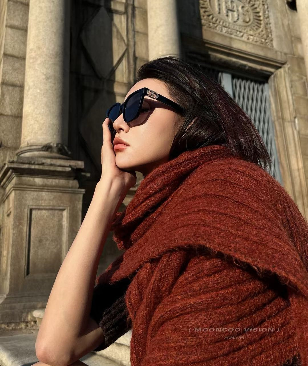MONTAIGNE SUNGLASS CD8635 IN ACETATE