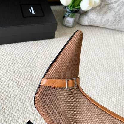 SL OXALIS BOOTIES IN TANGERINE MESH