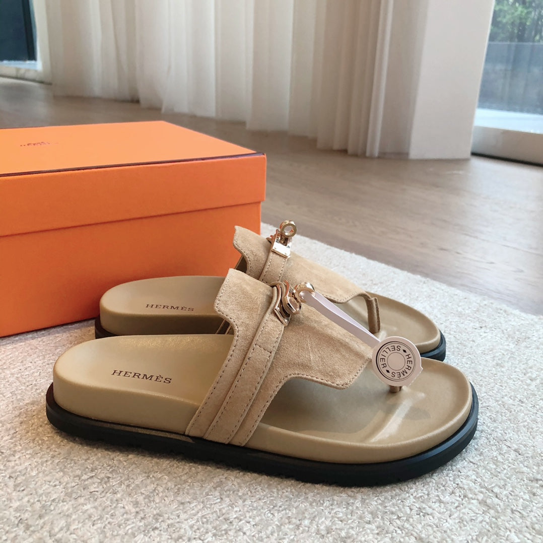 EMPIRE SANDAL PEANUT SUEDE