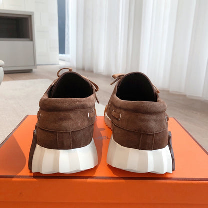 KETCH SNEAKER IN COCOA BROWN SUEDE