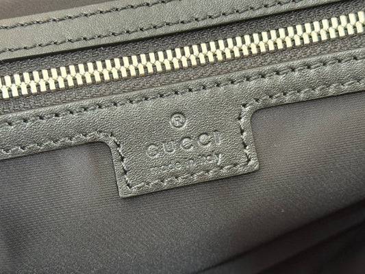LARGE CROSSBODY BAG 36 IN BLACK CANVAS