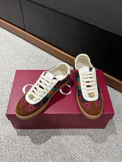 GG & ADIDAS SNEAKER BROWN FABRIC