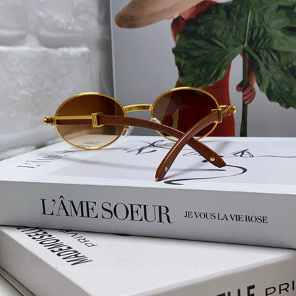 PREMIÈRE ROUND FRAME SUNGLASSES CT0464S IN METAL