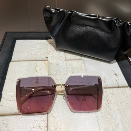 OVERSIZED FF DIAMONDS SQUARE FRAME SUNGLASSES 518548 IN ACETATE