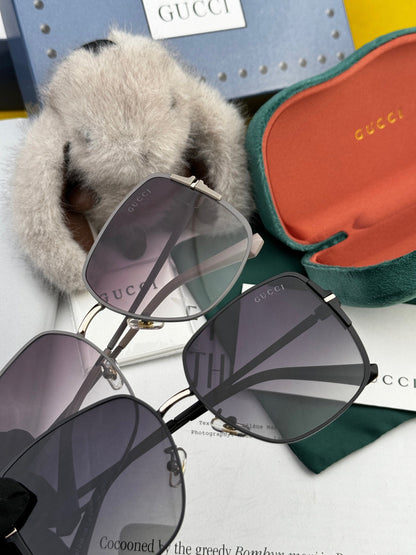 SQUARE FRAME SUNGLASSES G8639 IN METAL