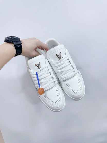 TRAINER SNEAKER IN WHITE CALFSKIN